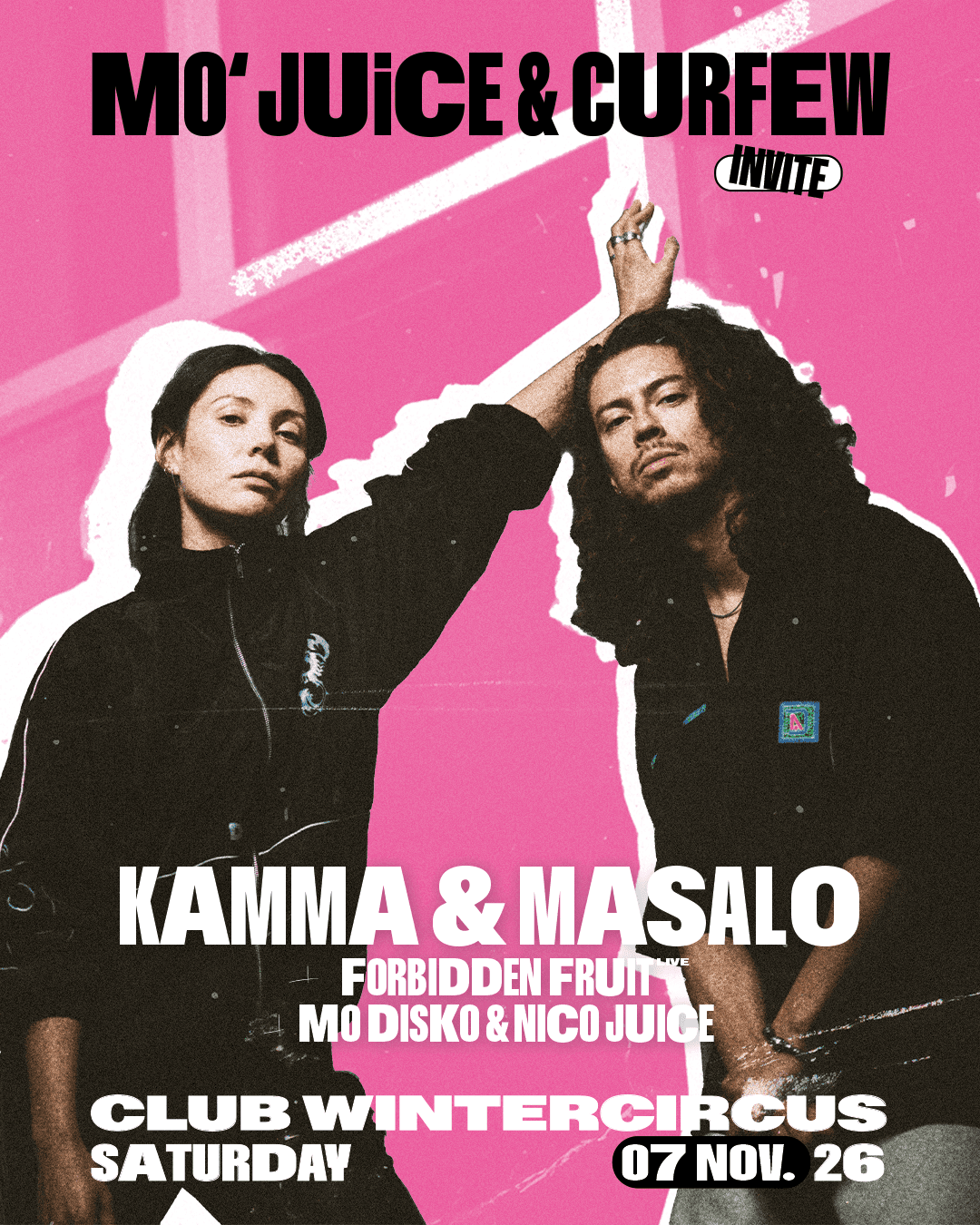 Kamma b2b Masalo event artwork